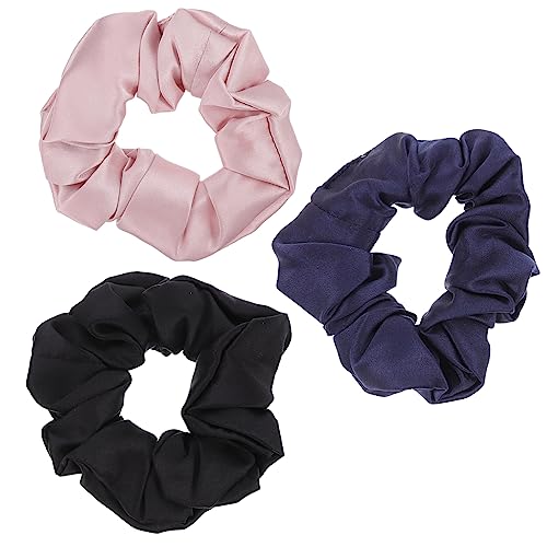 TOVINANNA Haarbänder Aus Seide 3-teiliges Set Elastische Haarseile Haargummis Für Damen Und Mädchen Haar-accessoires Haar-styling Modischer Kopfschmuck von TOVINANNA