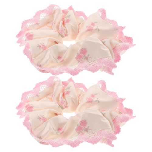 TOVINANNA 2stücke Scrunchies Satin-haargummis Mit Floralem -design Elastische Haarbänder Für Und Mädchen Vielseitige Frisuren-accessoires von TOVINANNA