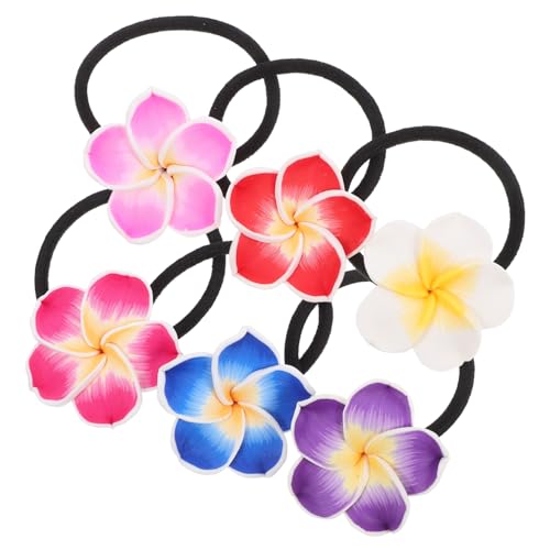 TOVINANNA 12stücke Plumeria Haargummis Aus Keramik Blüten-haarband in Farben Für Und Mädchen Perfektes Accessoire Für Festivals Und Alltagsgebrauch von TOVINANNA