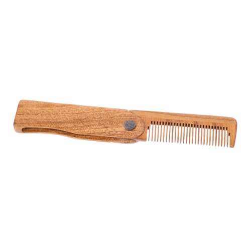 TOVINANNA 1stück Faltbarer Sandelholz Haarkamm Antistatischer Tragbarer Kamm Aus Natürlichem Holz Für Unterwegs Für Haarstyling Und Kopfhautmassage Vintage Design Für Damen Und Herren von TOVINANNA