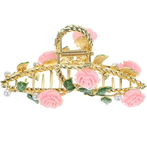 TOVINANNA Große Haarspange Für Damen Elegante Haarklammer Mit Blattdesign Für Partys Hochzeiten Und Alltag Geeignet Für Dünnes Und Dickes Haar von TOVINANNA