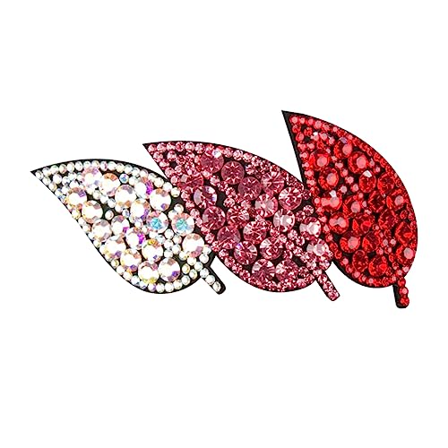 TOVINANNA Lebensechte Haarnadel in Blattform Haarspange Aus Kristall Stilvolle Seitliche Haarklammer Tolles Für Mädchen von TOVINANNA