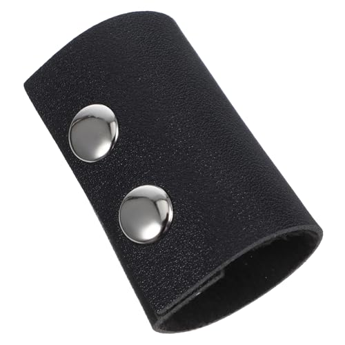 TOVINANNA Pferdeschwanzhalter Haarband Mädchen Leder Haargummis Metall Druckknopf Haarhalter Retro Haar Accessoire für Partys von TOVINANNA