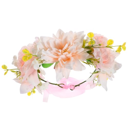 TOVINANNA Blumen Haarband Für Frauen Hochzeits Und Festival-accessoire Elegante Blumenkrone Für Braut Brautjungfern Und Partys Hochwertige Kunstblumen Haarschmuck von TOVINANNA