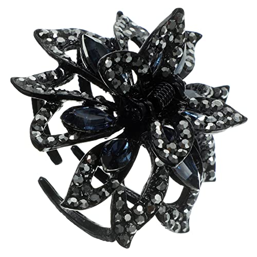 TOVINANNA Rhinestone Blüten Haarspange Für Damen Dekorativer Haarklammer Clip Für Dickes Und Für Make-up Waschen Und Kochen Robust Und Komfortabel Perfektes Accessoire Für von TOVINANNA
