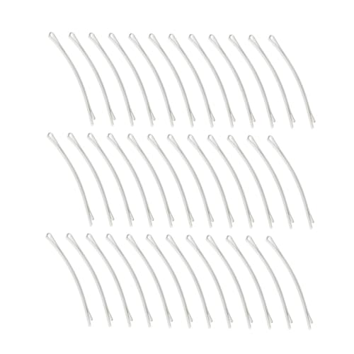 TOVINANNA 100stücke Metall Haarspange Weiß Einfache Haarnadeln Für Mädchen Frauen Mit Bobby Pins Metall Haarspangen Für Alltagsoutfits von TOVINANNA