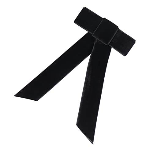 TOVINANNA Haarspangen Mit Schleife Für Besondere Anlässe Große Schleife Für Mädchen Schwarze Seide Für Geburtstagspartys Weihnachten von TOVINANNA