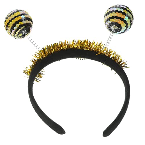 TOVINANNA Halloween Haarreif mit Pailletten Biene Kugel Lustiger Karneval Kopfschmuck für Erwachsene Modisches Cosplay Haarband für Halloween Party Hochzeit und Geburtstag TOVINANNA Halloween Haarreif mit Pailletten Biene Kugel Lustiger Karneval Kopfschmuck für Erwachsene Modisches Cosplay Haarband für Halloween Party Hochzeit und Geburtstag von TOVINANNA