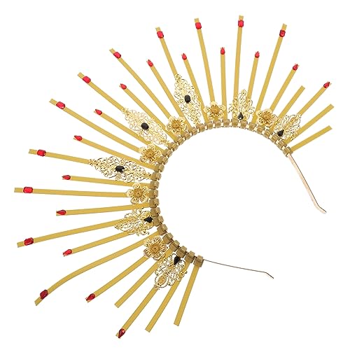 TOVINANNA Kopfbedeckung Festival-haarband Für Erwachsene Und Frauen Cosplay Kopfbedeckung Kronen-stirnband von TOVINANNA