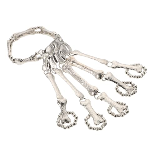 TOVINANNA Halloween Totenkopf Armband Skelett Hand Schmuck Legierung Vintage Gothic Chic für Fasching Cosplay und Party Damen Herren von TOVINANNA