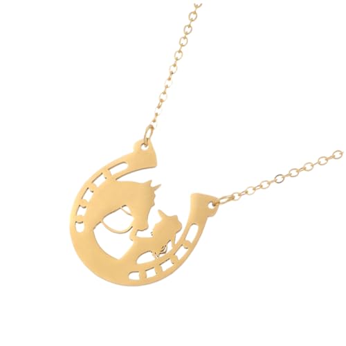 TOVINANNA Halskette Anhänger Aus Edelstahl Eleganter Halsschmuck Für Frauen Kreative Goldene Nackenaccessoires Für Besondere Anlässe Stilvoller Schmuck Für Mädchen TOVINANNA Halskette Anhänger Aus Edelstahl Eleganter Halsschmuck Für Frauen Kreative Goldene Nackenaccessoires Für Besondere Anlässe Stilvoller Schmuck Für Mädchen von TOVINANNA