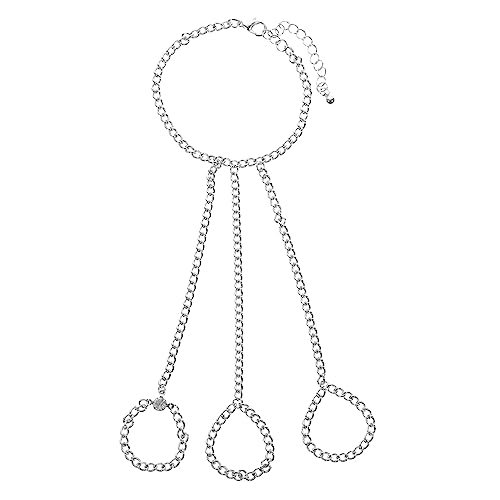 TOVINANNA Handkette Fingerring mit Geometrischem Design Modisches Armband für Frauen für Partys Festivals und Besondere Anlässe Langlebig und zu Tragen von TOVINANNA