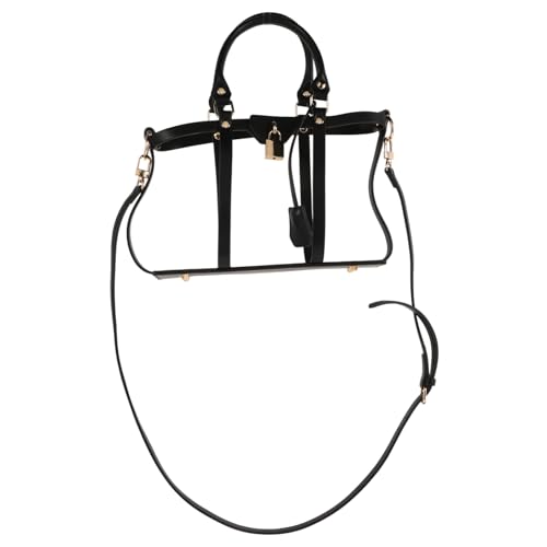 TOVINANNA Handtaschen DIY mit Schulterriemen und für Umhängetaschen Eleganter Handtaschenhalter zur Individuellen Gestaltung und Präsentation von Taschen Schwarz Groß von TOVINANNA