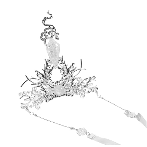 TOVINANNA Hanfu Männer Haarschmuck mit Abnehmbaren Langen Bändern und Stabiler Legierung Haarnadel für Einen Charmanten Antiken Look Traditionelles Chinesisches Haarkronen Accessoire von TOVINANNA