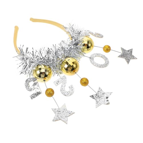TOVINANNA Happy Year Tiara Headband Glitzernde Haarbänder für Neujahrsparty Leicht Komfortabel Fotos Einzigartiges Party Accessoire von TOVINANNA