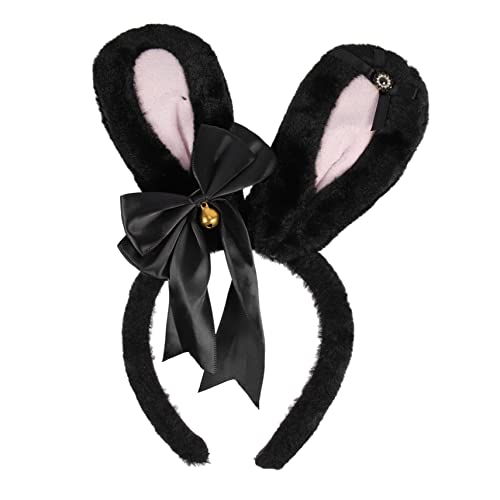 TOVINANNA Kawaii Plüsch-haarreif Mit Hasenohren Accessoire Für Ostern Kostümpartys Festivals Bequemes Stirnband Für Damen Elegantes Design Mit Liebe Zum Detail von TOVINANNA