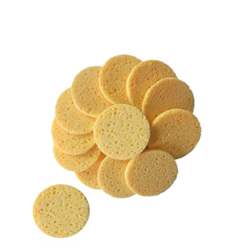 TOVINANNA 20stücke Hautfreundliche Wattepads Make-up-entferner-pads Kosmetikschwamm Runde Pads Aus Komprimierter Zellulose Für Gesichtsreinigung Und Make-up-entfernung von TOVINANNA