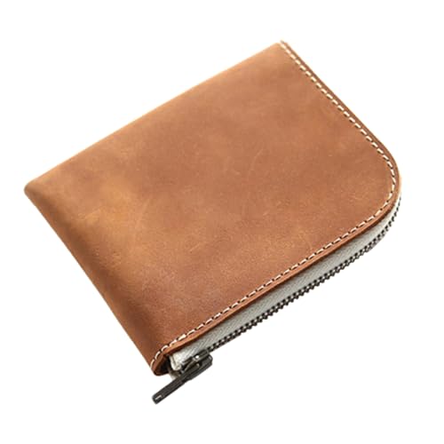 TOVINANNA Herren Mini Geldbörse Robustem RFID Sichere Kartenetui mit Münzfach Kompakte und Tragbare Brieftasche für Alltag und Reisen Gelb Braun TOVINANNA Herren Mini Geldbörse Robustem RFID Sichere Kartenetui mit Münzfach Kompakte und Tragbare Brieftasche für Alltag und Reisen Gelb Braun von TOVINANNA