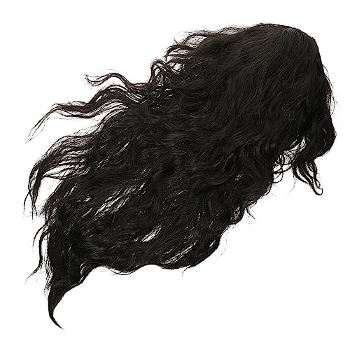 TOVINANNA Herren Perücke im Punkstil Lange Lockige Perücke für Cosplay Jahre Männliches Haarstück für Partys Einfache Pflege Auffälliges Design von TOVINANNA