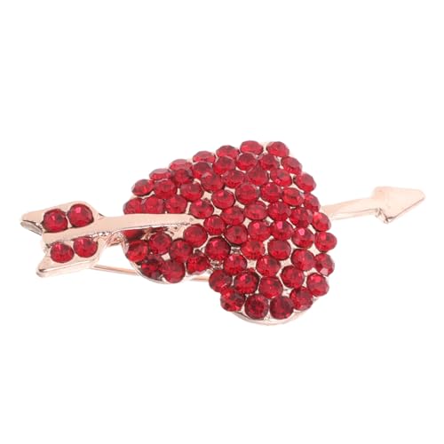 TOVINANNA Herzförmige Brosche Anstecknadel für Damen Herren Romantisches für Glatte Oberfläche Langlebig von TOVINANNA