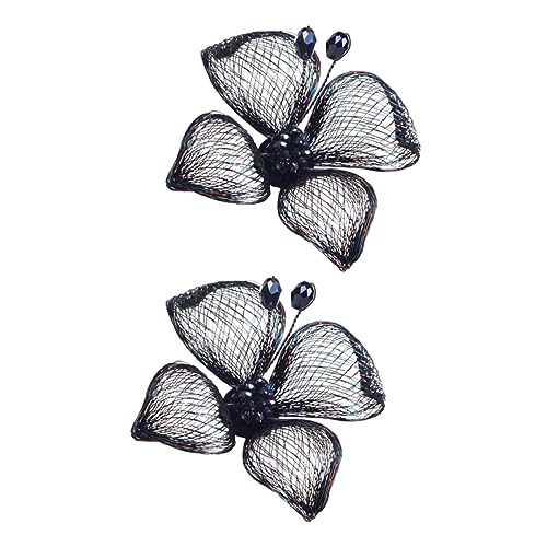 TOVINANNA Hochwertige Schuhschnallen für Damen Schwarze Schuhdekorationen für Hochzeitsfeiern und Besondere Anlässe Wiederverwendbar und von TOVINANNA