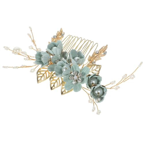 TOVINANNA Hochzeits-Haarkamm Exquisite Haar-Seitenkämme Braut-Kopfschmuck Edler Blumen-Hochzeits-Haarschmuck Damen- Und Mädchen-Strass-Elegante Braut-Seitenkämme Für Hochzeitsfeier von TOVINANNA