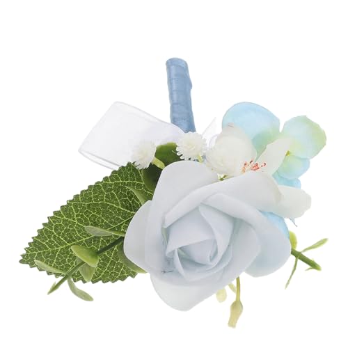 TOVINANNA Ansteckblume Bräutigam Anstecknadel Für Herren Hochzeitsaccessoires Künstliche Blumen Brosche Für Anzug Modaess Accessoires Für Abschlussball Und Jubiläumsparty von TOVINANNA