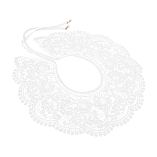 TOVINANNA Hollow Out Floral Fake Collar Damen Abnehmbarer Spitzenkragen für Vielseitige Outfits Dekorativer Jugendlicher Look für Verschiedene Anlässe Modekombinationen von TOVINANNA