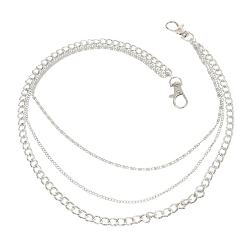 TOVINANNA Hosen Kette Aus Legierung Taillenkette Für Damen Und Herren Lange Jeanskette Mit Trendigem Punk-stil Leicht Zu Reinigen Pflegen Für Hosen Und Lederhosen von TOVINANNA
