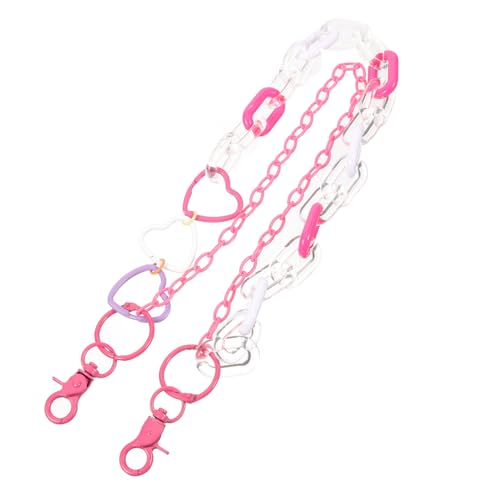 TOVINANNA Hosenkette Damen Herren Punk Doppellagige Jeanskette Metall mit Acrylakzent für Hosen und Taschen von TOVINANNA