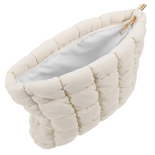 TOVINANNA Make-up-Organizer Für Reisen Ästhetische Kosmetiktasche Mit Gitterdesign Tragbare Aufbewahrungstasche Für Pinsel Und Kleine Gegenstände Für Damen Und Geschäftsreisen von TOVINANNA