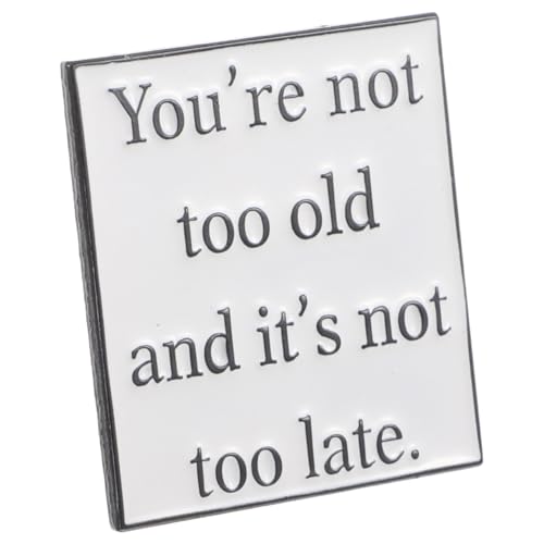 TOVINANNA Inspirierender Anstecker Metall mit Motivierendem Minimalistisches Design für für Feiern Anlässe Bringt Positive Jede Situation von TOVINANNA