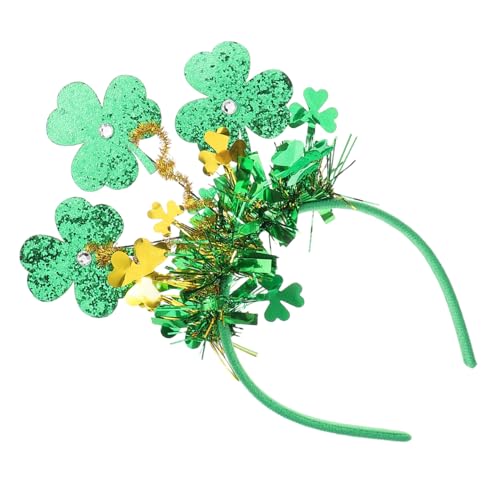 TOVINANNA Irisches Shamrock-haarband Mit Quasten Leichtes Und Komfortables Kopfschmuck-accessoire Für Patrick's Day Feiern Grünes Design Für Frauen Mit Glückssymbolen von TOVINANNA