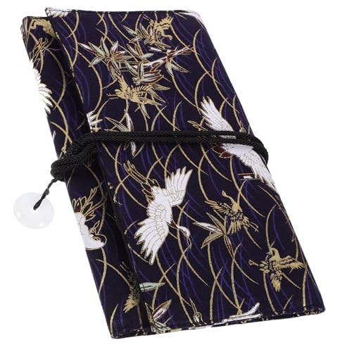 TOVINANNA Japanischer Make Up Pinsel Aufbewahrungsrolle mit Fächern Tragbare Schminktasche in Langlebige Makeup Storage Bag für Pinsel Foundation und Lippenstift Praktischer Organizer für von TOVINANNA