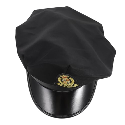 TOVINANNA Kapitänsmütze für Kostüme Verstellbare Atmungsaktive Matrosenmütze im Klassischen Design für Auftritte Karneval Cosplay Modisches Accessoire von TOVINANNA