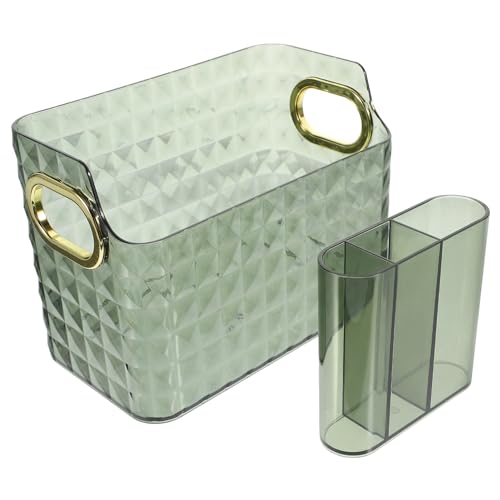 TOVINANNA Kasten kosmetische Reinigungsmatte für Make-up-Pinsel Make-up-Schwamm Make-up-Eyeliner Lippenstift Tasche Desktop-Speicher-Organizer Make-up-Organizer das Haustier von TOVINANNA