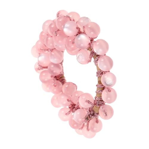 TOVINANNA Glitzer-haargummis Mit Kristallen Dekorative Haargummis Für Damen Glitzernde Haaraccessoires Elastische Haargummis Mit Seilperlen Haarschmuck Für Frauen Und Mädchen von TOVINANNA