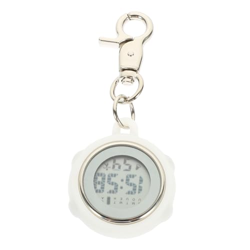 TOVINANNA Kleine Digitale Taschenuhr für Krankenschwestern Clip Pflegeuhr mit Präziser Zeitmessung für Krankenhausmitarbeiter Weißes Gehäuse Robustes Design Perfektes von TOVINANNA