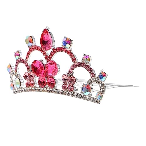TOVINANNA Haaraccessoire Für Mädchen Rhinestone Krone Haarreif Für Geburtstagsfeiern Und Besondere Anlässe Leicht Und Funkelndes Design Silber Mit Kristallen von TOVINANNA
