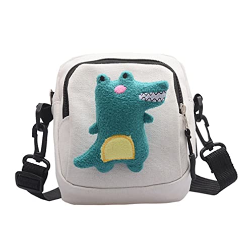 TOVINANNA Canvas Dinosauri Tasche Für Damen Kleine Umhängetasche Mit Aufbewahrungsfunktion Als Messenger Tasche Oder Handytasche Tragbar von TOVINANNA