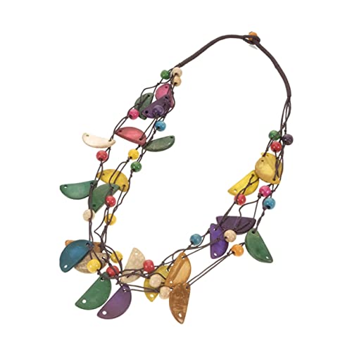 TOVINANNA Kokosnuss Muschel Damen Halskette Vintage Stil Anhänger Frauen Kette Mit Feiner Verarbeitungsqualität Und Textur Für Party Urlaub Geburtstag von TOVINANNA