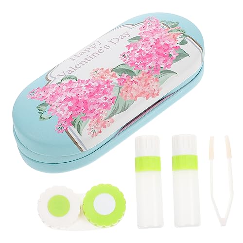 TOVINANNA Kompaktes & Auslaufsicheres Brillenetui Ideal Für Haushalt & Outdoor Mit Beflockung & Spiegel Inklusive von TOVINANNA