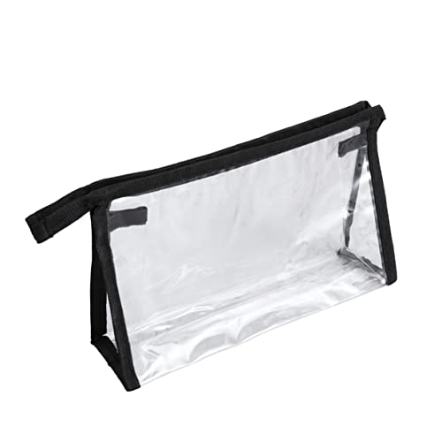 TOVINANNA Kosmetiktasche Klein Klarer Make -up -Tasche Beutel Transparent Organisatoren Fall Durchsichtige Reisetaschen Für Toilettenartikel Hängende Reise-kulturtasche Für Damen Schwarz von TOVINANNA