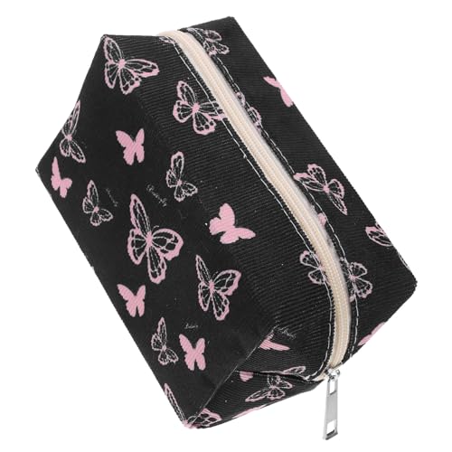 TOVINANNA Damen Make-up Tasche Im Schmetterlingsdesign Tragbare Kosmetiktasche Für Reisen Leicht Und Praktisch Mit Reißverschluss Für Alltag Und Freizeit von TOVINANNA