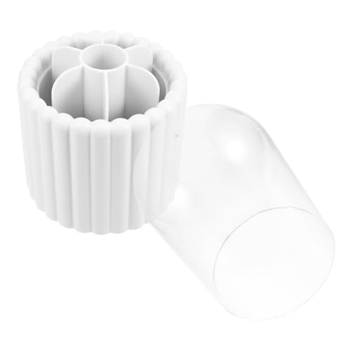 TOVINANNA Kosmetik Organizer Mit Drehbarem Design Großer Aufbewahrungshalter Für Make-up-pinsel Und Accessoires Für Schminktische Und Schreibtische Weiß von TOVINANNA