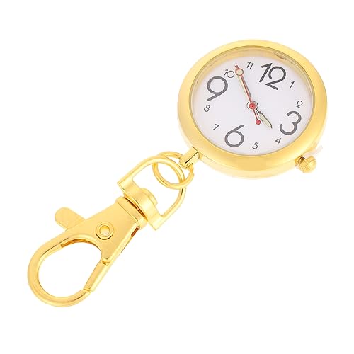 TOVINANNA Taschenuhr Aus Legierung Clip-Uhr Für Krankenschwestern Modische Schlüsselanhängeruhr Praktische Hängeuhr Mit Schlüsselschnallen-Design von TOVINANNA