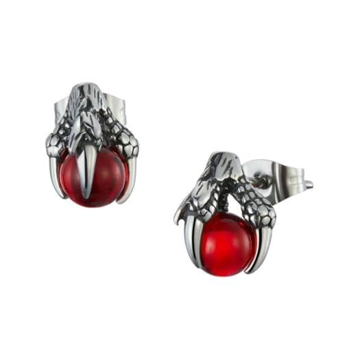 TOVINANNA Kreative Drachenkrallen Ohrstecker mit Glasperlen Einzigartige Ohrringe für Mädchen Modisches Accessoire für Besondere Anlässe von TOVINANNA