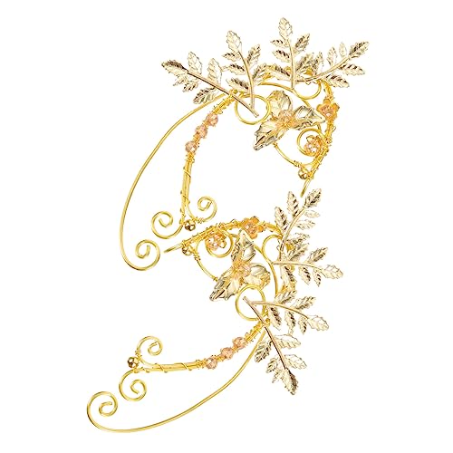 TOVINANNA 1Paar Elfen Ohrringe für Frauen Handgefertigte Ohr Cuffs Stilvolle Ohrringe für Halloween Cosplay Partys Rostfreies Material Einzigartiges Design für Besondere Anlässe von TOVINANNA