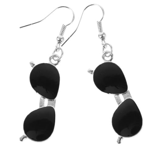 TOVINANNA Kreative Punk Sonnenbrille Ohrringe für Damen Leichte Langlebige Dangle Ear mit Sonnenbrillen Design für Partys Festivals und Alltag von TOVINANNA