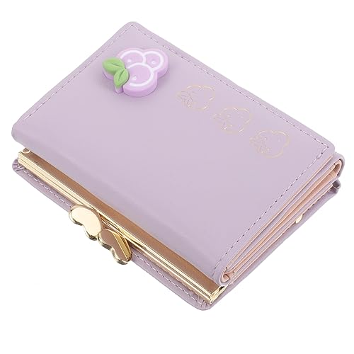 TOVINANNA Kreatives Münzportemonnaie für Damen Faltbare Geldbörse PU mit Stilvollem Cartoon Design Kleines Kartenetui für Münzen Kleine Karten Praktisch Handlich von TOVINANNA